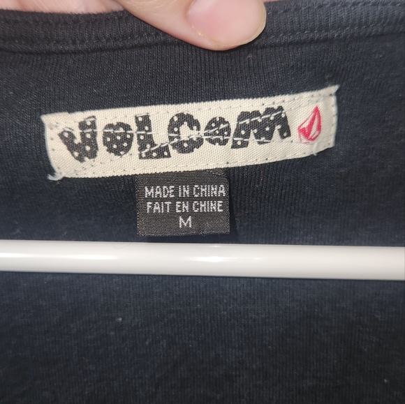 Volcom Striped Tunic/Dress, Size M, Pink/Black/Gray/White - Picture 2 of 5